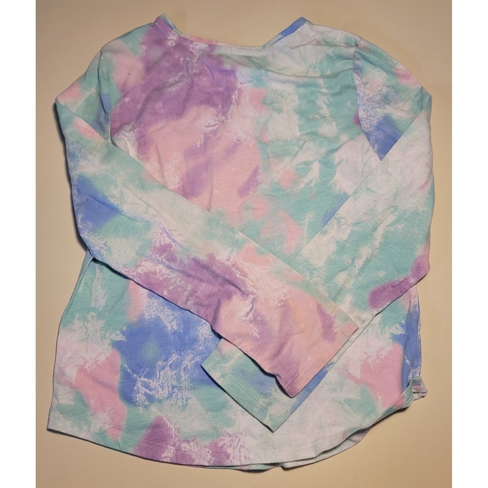 Girls So Favorite Graphic Tee Size M (8) Abstract‎ Pastels L/S